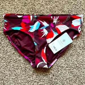 Athleta Large Hero Bloom Decadent Chocolate Clean Full bikini bottoms